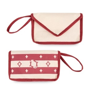 GC Laville paris bumbac/poliester geanta linearity pouch. roșu sangria