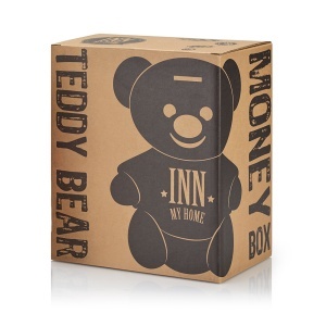 GC Teddy bear-shaped moneybox inn my home. in box - Img 3