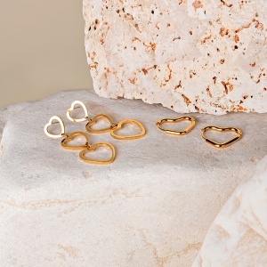 GC Zoppini heart hug earring set. with box - Img 3