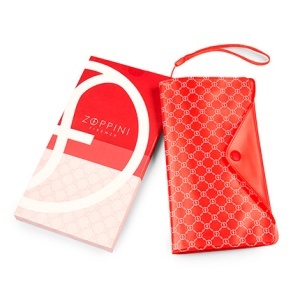 GC Zoppini red pvc cellphone holder