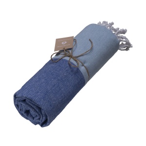 GRS-certified 180 g/m2 recycled cotton beach towel/Fouta - Img 10