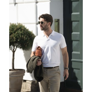 Harvard V-Neck Men - Tricou polo elastic de lux Material: 230 g/m²