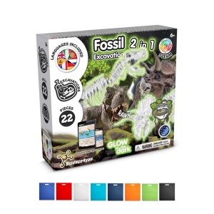 hi!™ 2 in 1 Fossil Excavation Kit IV Joc educațional furnizat cu o pungă cadou nețesută (80 g/m²) - Img 13