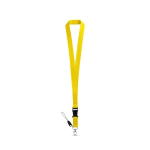 hi!™ ANQUETIL Lanyard din poliester cu carabina metalică