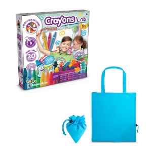 hi!™ Crayon Factory Kit II Joc educațional furnizat cu o pungă de cadou pliabilă 190T