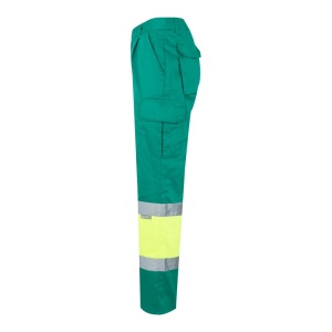 hi!™ VL ATHENA Pantaloni din twill în două tonuri (210g/m²), căptușiți, cu mai multe buzunare, din bumbac (20%) și poliester (80%)