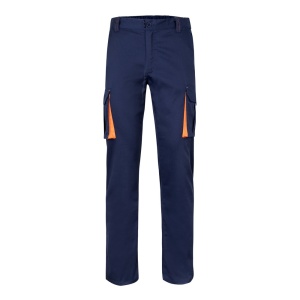 hi!™ VL FIDES Pantaloni extensibili cu buzunare multiple (240g/m²), în două tonuri, din bumbac (46%), EME (38%) și poliester (16%)