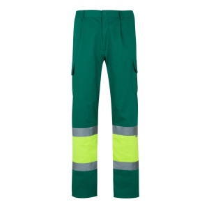 hi!™ VL POSEIDON LARGE Pantaloni din twill cu buzunare multiple în două tonuri (210g/m²), din bumbac (20%) și poliester (80%)