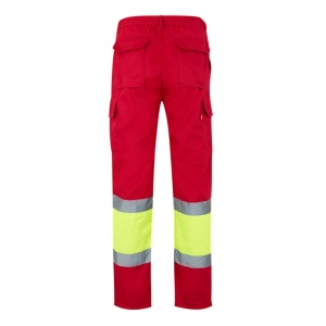 hi!™ VL POSEIDON Pantaloni din twill bicolor cu buzunare multiple (210 g/m²), din bumbac (20%) și poliester (80%)