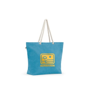 HI ATHENS. Sacoșă de plajă din bumbac reciclat (70%) și poliester reciclat (30%) (220 g/m²) - Img 10