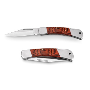 HI FALCON II. Pocket knife in stainless steel and wood