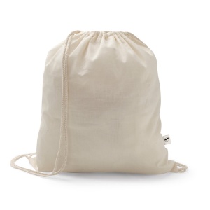 HI SALAMANCA. Drawstring bag in recycled cotton (70%) and polyester (30% rPET) (150 g/m²) - Img 1