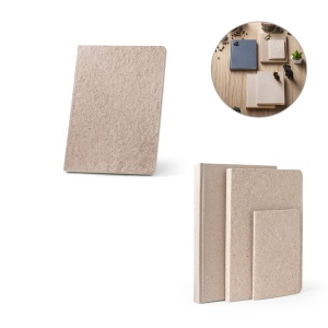 HI TEAPAD SEMI-RIGID. A5 notepad with semi-rigid cover made from tea leafs waste (65%)