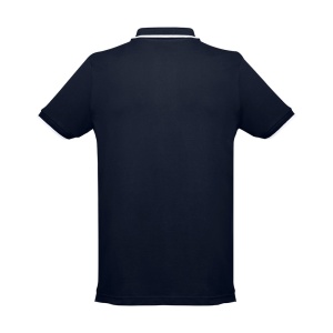 HI THC ROME. Men's Polo Shirt with contrast colour trim and buttons - Img 14