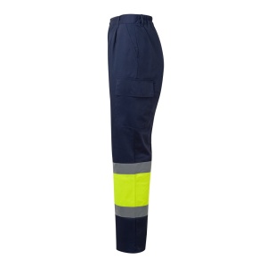 HI VL ARTEMIS. Two-tone trousers, in twill (190g/m²), cotton (20%) and polyester (80%) - Img 7