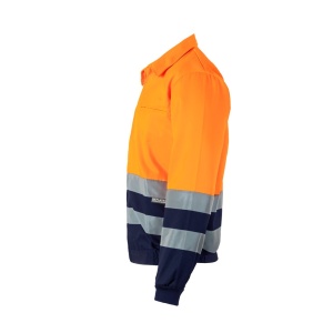 HI VL NEPTUNE. Two-tone twill jacket (210g/m²) in polyester (80%) and cotton (20%) - Img 13