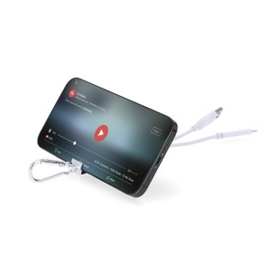 Leony - Charger USB Hub Recycled Aluminium 1 Hub Type C. 1 Hub USB 2.0. Micro USB, Type C and Lightning Connection 5V DC 2A - Img 3