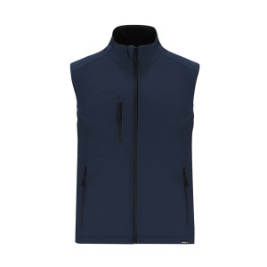 MAK Handricks - Vest Triple Layer. Outside: Soft Shell, 94% Polyester RPET/ 6% Elastane. Inside: 100% Polyester Micropolar RPET. 340 g/ m2 Wind and Water Resistant - Img 4