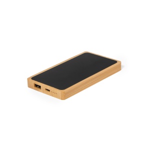 MAK Koby - Power Bank Bamboo Led Lights. 5000 mAh. USB Output. Type C Output and Input - Img 2