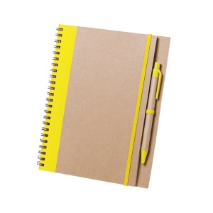 MAK Tunel - Notebook Recycled Cardboard Hard Cover. 60 Sheets. Recycled Cardboard Pen Included