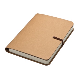 MC Notebook with brown rubber band