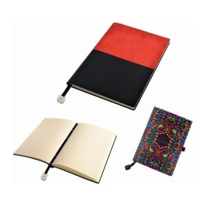 MC REPORTER Notepad A5, red
