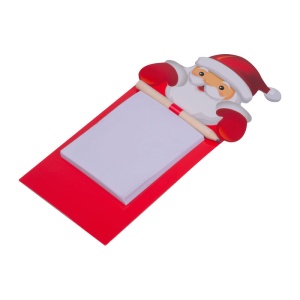 MC Santa Claus fridge magnet with notepad