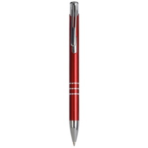 Metal snap pen with 3-ring decoration and chromed details - Img 9