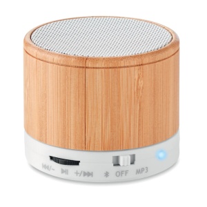 MO™ Boxă rotundă wireless bambus