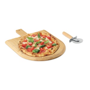 MO NAPOLITANA Tavă și cuțit pt pizza bambus - Img 2