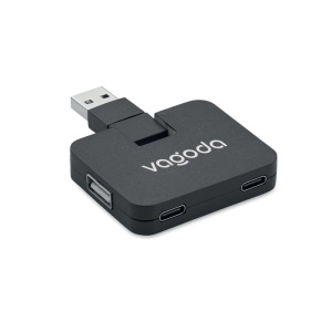 MO SQUARE-C - Hub USB 4 porturi + cablu 20 cm