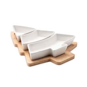 MO VIRAM Christmas tree serving tray