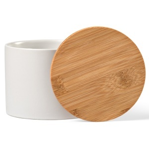 Munch 500 Canister Ceramic 525ml. Bamboo lid - Img 1