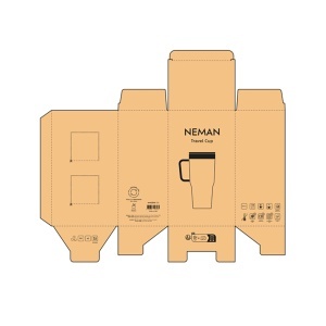 AO Cană Neman rSS 580ml. Perete dublu și capac rotativ