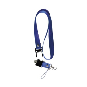 ON™ 4 GB pen drive with lanyard and snap hook. Upload on request with delivery in 2 weeks