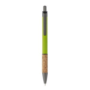 ON™ Aluminum pen with cork handle, burnished clip, top and tip