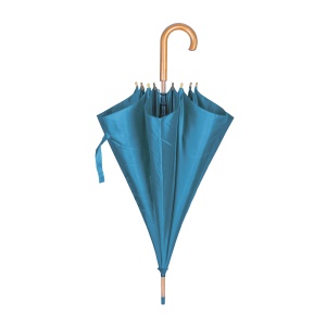 ON™ Automatic umbrella with wood shaft, ferrule and handle
