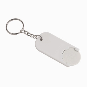 ON™ Plastic key ring with shopping trolley token