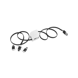 ON™ Retractable charging cable USB, Type-C, lightning and micro USB