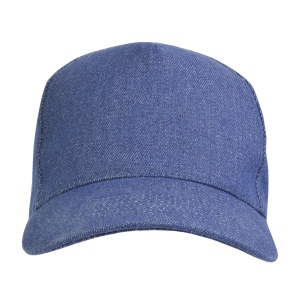 ON™ Denim-effect, thick cotton 5-panel cap with adjustable velcro strap