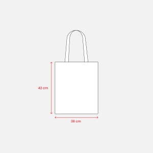 ON™ 220 g/m2 cotton shopping bag, long handles