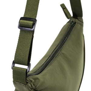ON™ Nylon round bag with adjustable shoulder strap, zipper closure