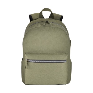 ON™ Laptop backpack in stone washed Canvas