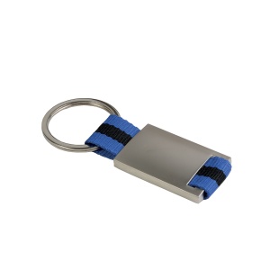 ON™ Metal and nylon key ring in a black box