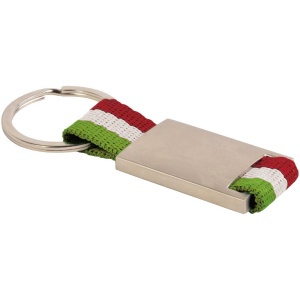 ON™ Metal and nylon key ring in a black box