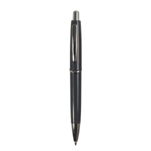 ON™ ABS plastic snap pen with coloured barrel and metal clip, jumbo refill