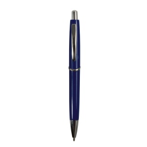 ON™ ABS plastic snap pen with coloured barrel and metal clip, jumbo refill