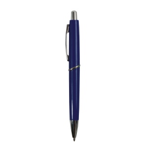 ON™ ABS plastic snap pen with coloured barrel and metal clip, jumbo refill