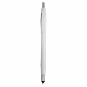 ON™ Plastic snap pen with touchscreen rubber tip