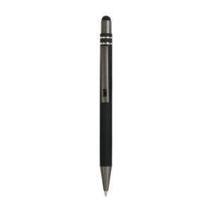 ON™ Snap pen with rubberised grip with trim rings with touch screen
